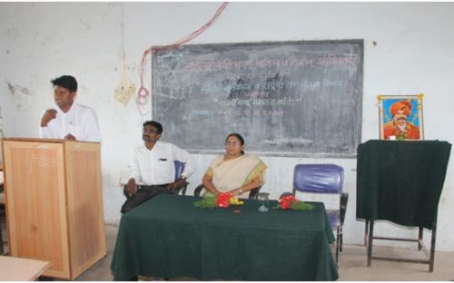 Staff members taking oath on the occasion of Constitution Day