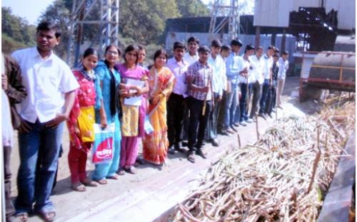 Industrial visit to sugar factory