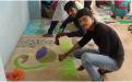 Rangoli Competition in the College